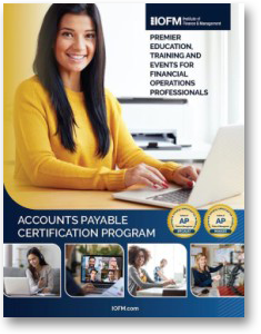 Accounts Payable Manager Certification APM Self Study Online