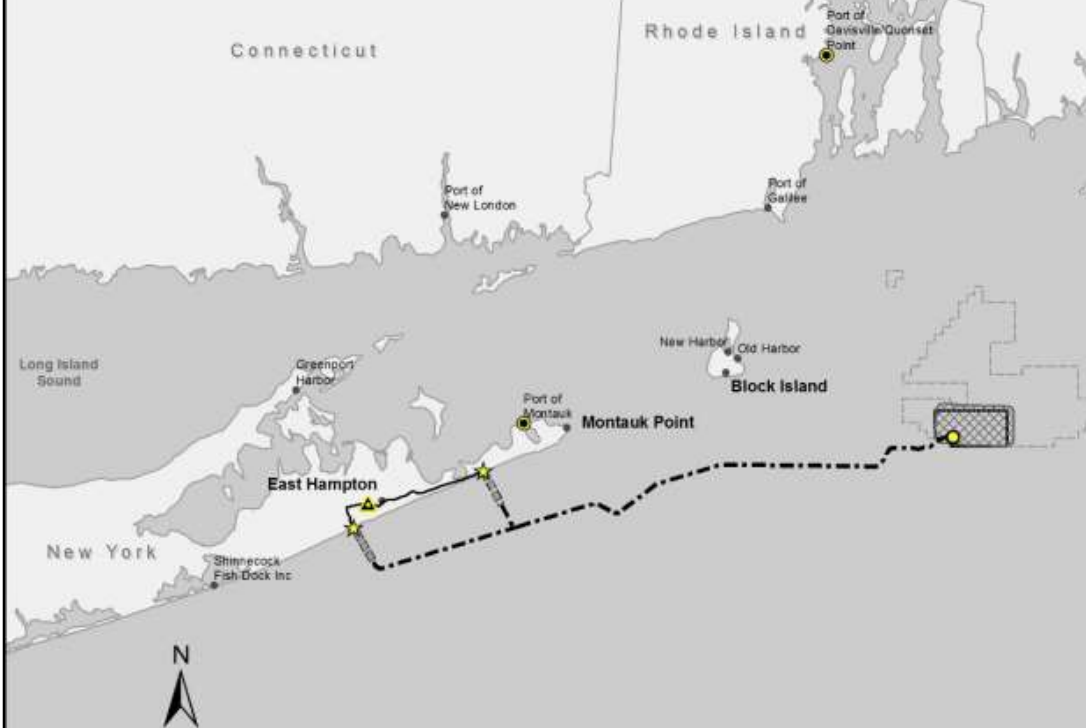 Traffic lane, habitat alternatives for South Fork offshore wind project
