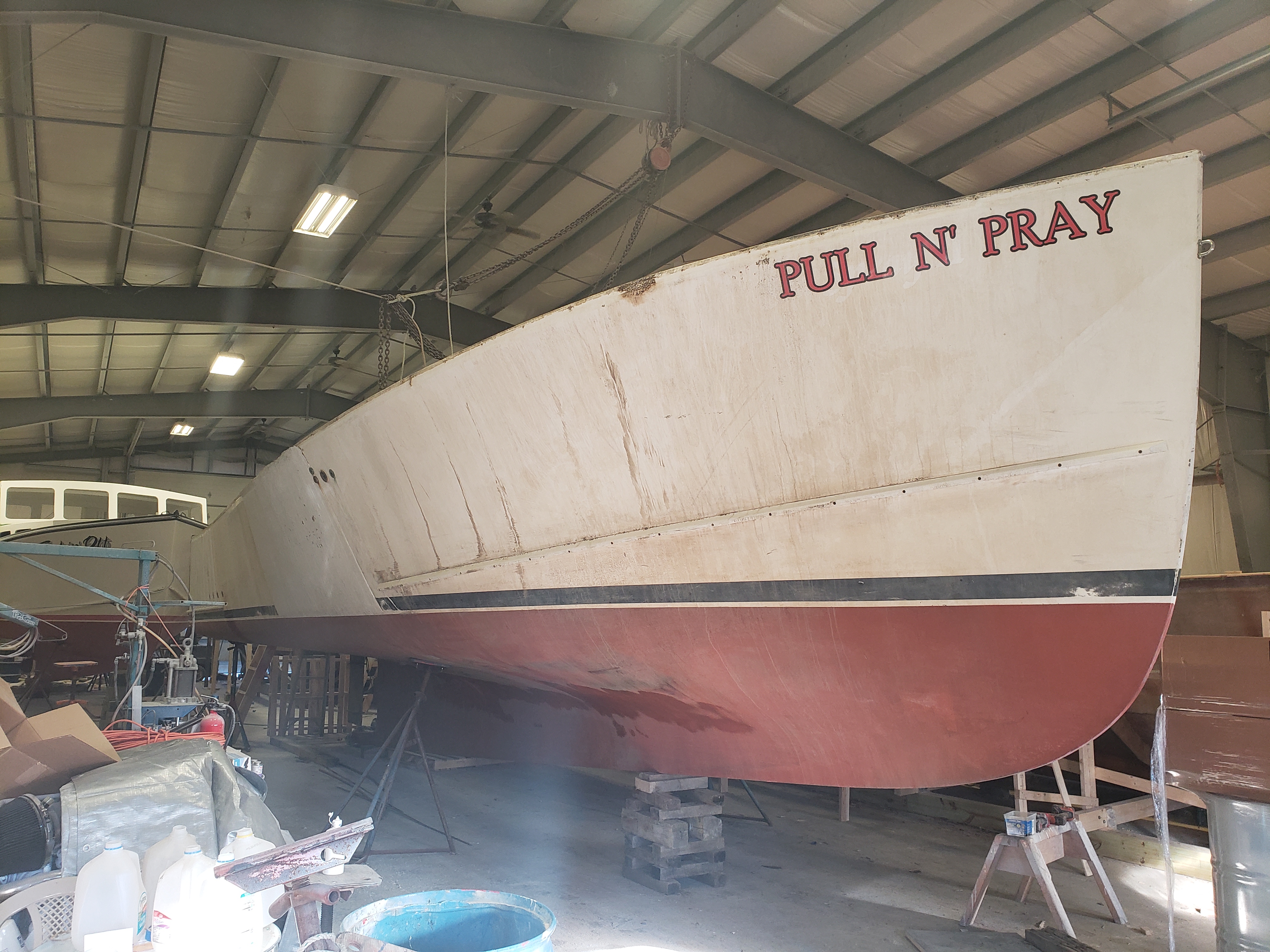 Firedamaged lobster boat in for repairs National Fisherman