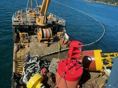 Sunken vessel raised near San Juan Island, recovery work continues ...