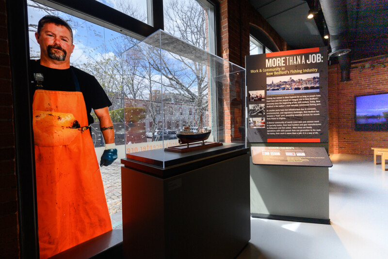 New Bedford Fishing Heritage Center exhibit More Than a Job: Work and Community opened April 15, 2021. Phil Mello photo