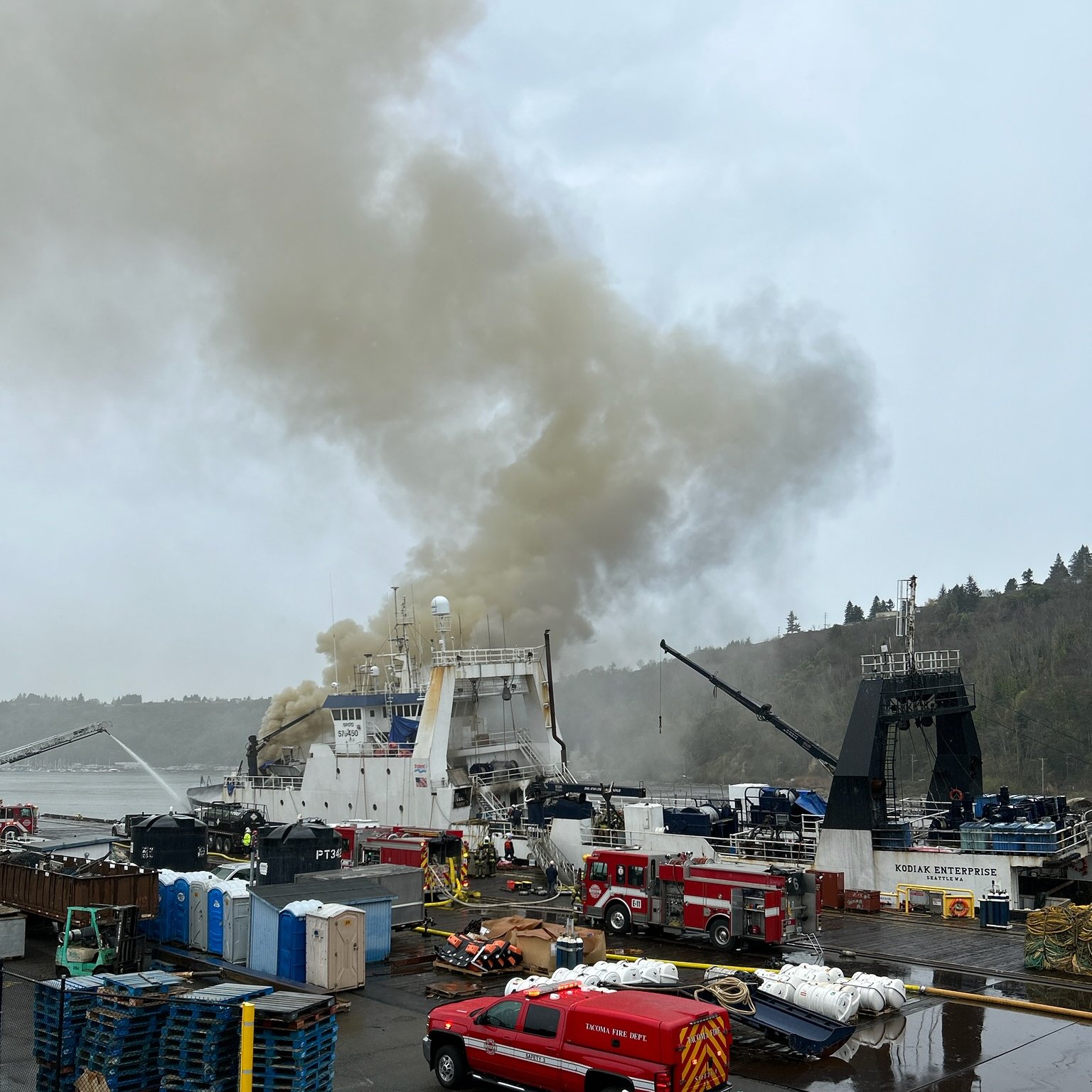 Responders believe freon slowly released from burning trawler National Fisherman