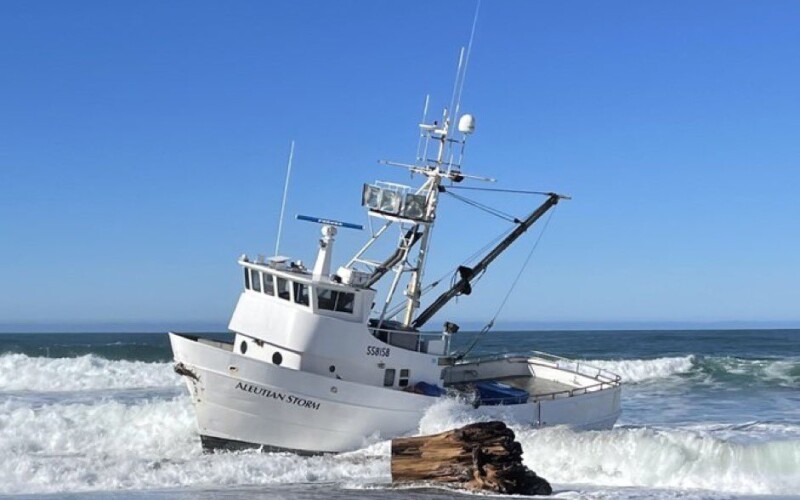 Fishing boat aground near Bodega Bay - The Press Democrat