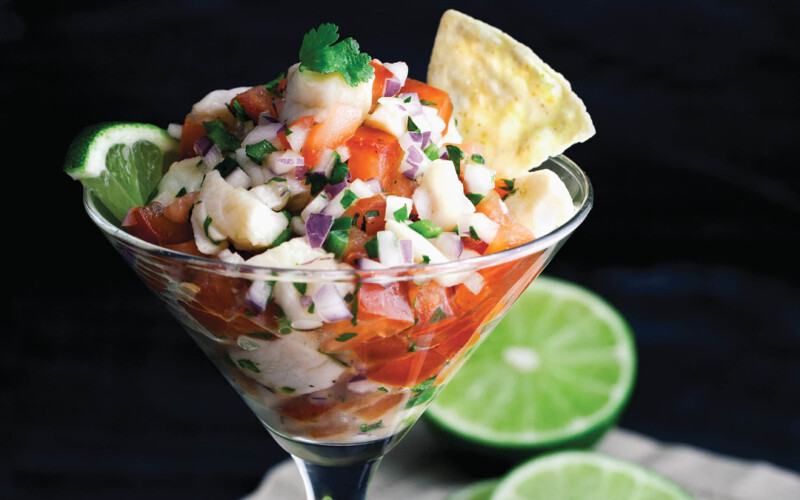 Halibut Ceviche recipe by LaDonna Gundersen. From one of her six cookbooks.
