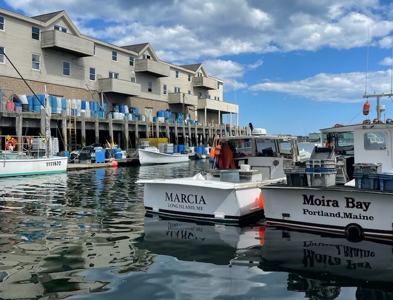 F/V Marcia and F/V Moira Bay at dock in Portland Maine. Photo courtesy of H. Train