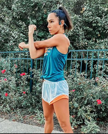 Alysha Flynn aims to strike a balance on her social media platforms between inspiring the everyday runner and providing advice for the athletes she trains.