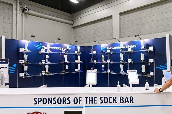 Sock Bar on show floor