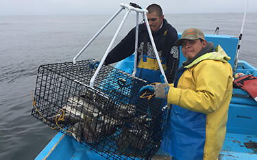 Fishers in El Rosario, Mexico.