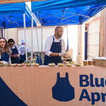 A Blue Apron pop-up.