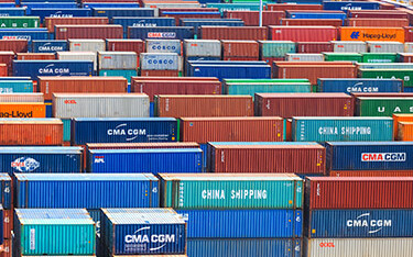 Shipping containers in Miami