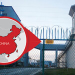 A forced labor camp in Xinjiang province.