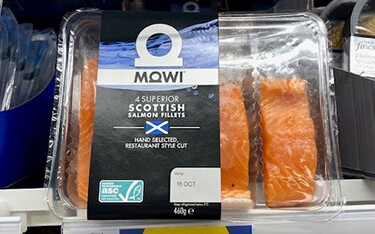 Mowi Scottish salmon fillets.