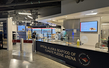 The Bristol Bay Wild Market at the Climate Pledge Arena in Seattle