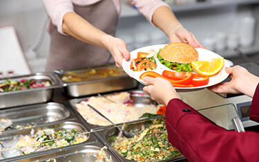 School lunch cafe