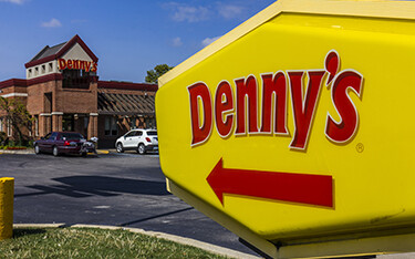The exterior of a Denny's diner in the U.S.