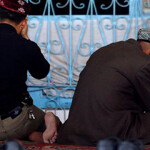 Two Uyghurs photographed as part of a United Nations investigation