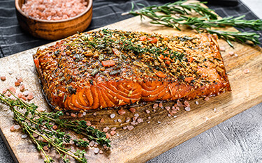Norwegian salmon with greens