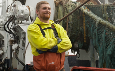 One of the pollock fishery workers highlighted in the new "Pollock People" campaign.