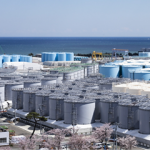 Wastewater storage tanks near the Fukushima Daiichi nuclear power plant