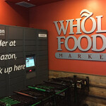A Whole Foods Market with an Amazon pickup station.