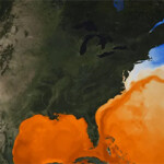 A NOAA image of the Gulf Stream.