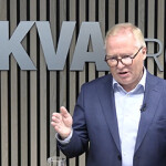 AKVA Group CEO Knut Nesse delivering the company's Q3 2023 results.
