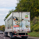 US Foods truck on the highway