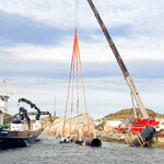 Work progressing on Gigante Salmon's land-based flow-through salmon aquaculture facility.