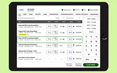 A screenshot of the Afresh platform.