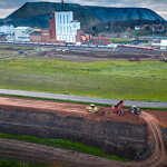 The construction site of Billund Aquaculture's RAS shrimp farm