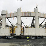 One of SalMar Aker Ocean's offshore farming rigs.