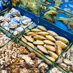 A seafood market in Guangzhou, China.
