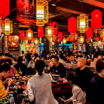 A hotpot restaurant in Chengdu, China.