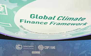 The stage at COP 28.