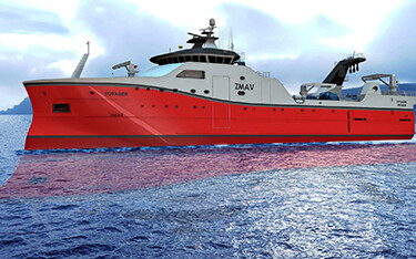 A rendering of Talley's new trawler.