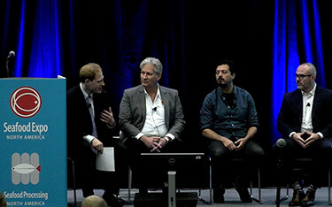 "The State of Shrimp Farming in the US" panelists.