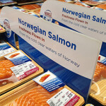 Norwegian salmon in a case