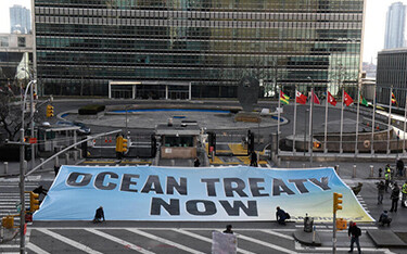 A Greenpeace call to action at the United Nations.