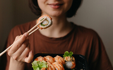 A photo of sushi.