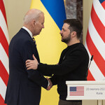 U.S. President Joe Biden and Ukraine President Volodymyr Zelenskyy.