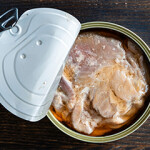 Canned salmon.