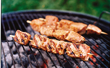 salmon grilling