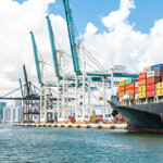 A photo of the port of Miami.