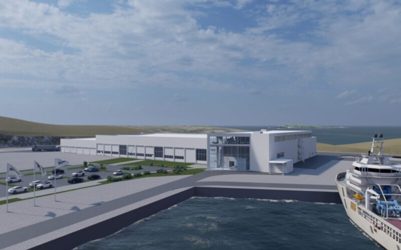 Mowi's Ulvøya processing plant.