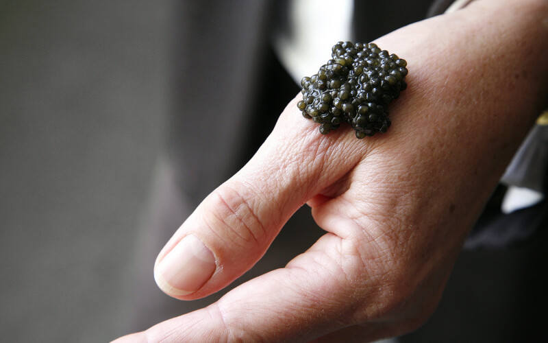 Caviar bump on hand