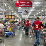 A Costco store interior.