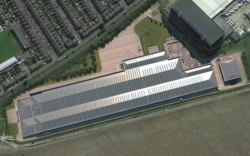 A rendering of the AquaCultured Seafood RAS facility.