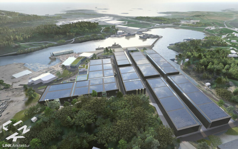 A Baring Farsund land-based aquaculture facility.