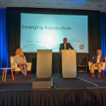 A panel at the 2024 Global Seafood Market Conference highlighting how to establish a new aquaculture operation.