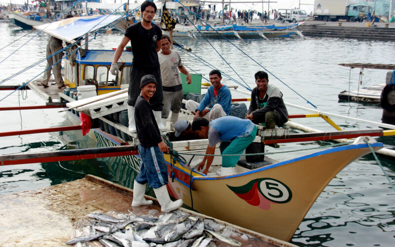 Fishers in the Philippines.